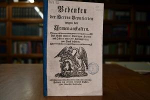 Bedenken der Herren Deputierten wegen den Armen...