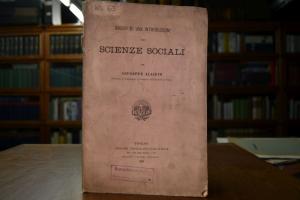 Saggio di una Introduzione alle Scienze Sociali.