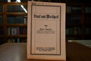 Staat und Wirtschaft. Rede von Gustav Schneider...