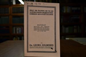 Inhalt und Tragweite der von den Sachverständig...