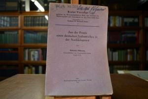 Aus der Praxis eines deutschen Industriellen in...