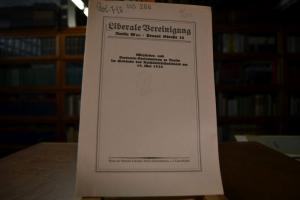 Liberale Vereinigung. Mitglieder- und Vertreter...