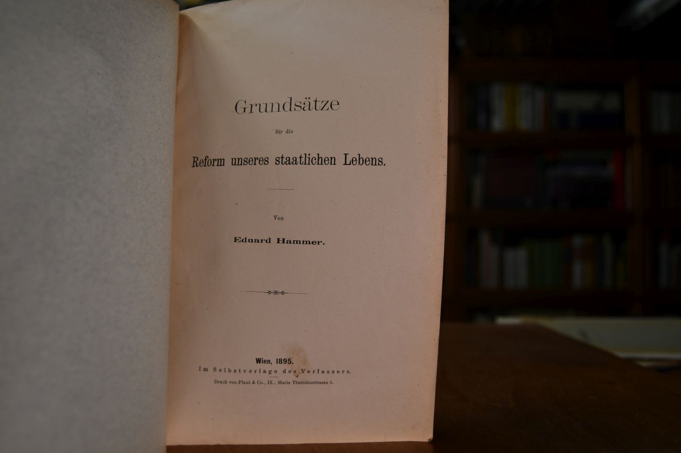 Grundsätze für die Reform unseres staatlichen Lebens.