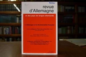 revue d`Allemagne et des pays de langue alleman...