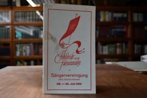 Festschrift zur Fahnenweihe der Sängervereinigu...