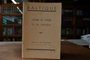 Baltique. Cahier de Poesie et de critique. No. 3.