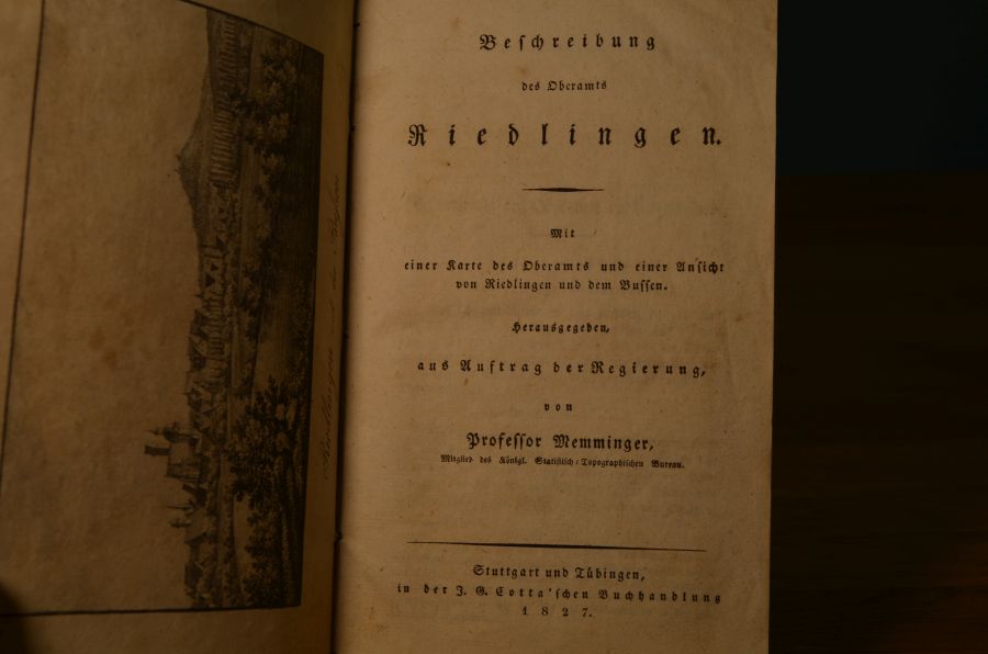 Beschreibung des Oberamts Riedlingen. Mit einer Karte und einer Ansicht von Riedlingen und dem Bussen.