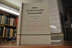 Blätter für württembergische Kirchengeschichte