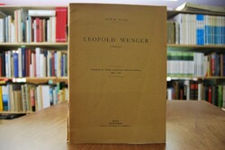 Leopold Wenger (1874-1953). Excerptum ex "Studi...