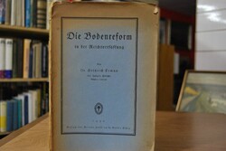 Die Bodenreform in der Reichsverfassung.