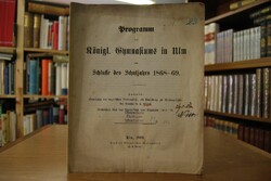 Programm des Königl. Gymnasiums in Ulm zum Schl...