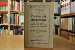 Sonnen- und Schattenlage. Ihr Klima und ihr Ein...