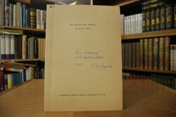 Sonderdruck des Artikels "Neue Literatur über `...