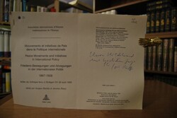 Fotokopie des Aufsatzes "Frieden als Herausford...