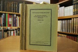 Konvolut von 10 Tätigkeitsbericht [en] des Sieb...