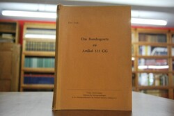 Das Bundesgesetz zu Artikel 131 GG. Textausgabe.