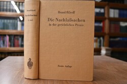 Die Nachlaßsachen in der gerichtlichen Praxis.