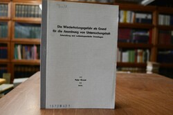 Die Wiederholungsgefahr als Grund für die Anord...