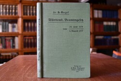 Das Württ. Beamtengesetz vom 28. Juni 1876/1. A...