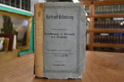 Karte mit Erläuterung der farbig bezeichneten T...