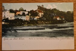 Gruss aus Bad Kösen. Partie an der Saale.