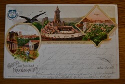 Litho. Gruss aus dem Soolbad Frankenhausen.