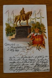 Litho. Gruß aus Magdeburg.