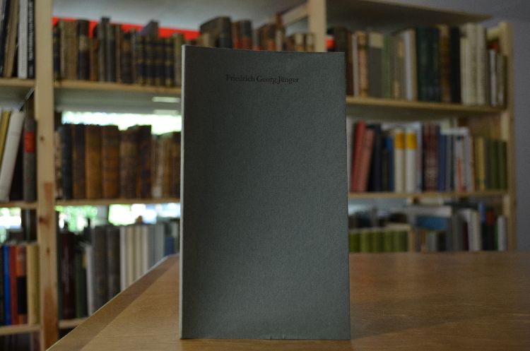Friedrich Georg Jünger zum 60. Geburtstag. Benno von Wiese Rede auf Friedrich Georg Jünger. Armin Mohler Eine Bibliographie. 1. September 1958