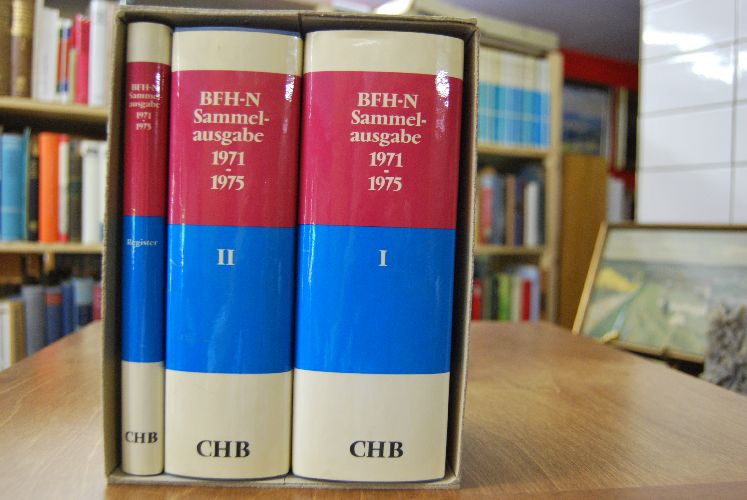Beck`sches Nachschlagewerk der Entscheidungen des Bundesfinanzhofs. BFH-N Sammelausgabe 1971 - 1975. Entscheidungen des Bundesfinanzhofs in gesetzessystematischer Anordnung.