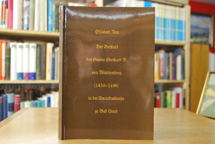 Der Betstuhl des Grafen Eberhard V. von Württemberg (1459 - 1496) in der Amanduskirche zu Bad Urach.