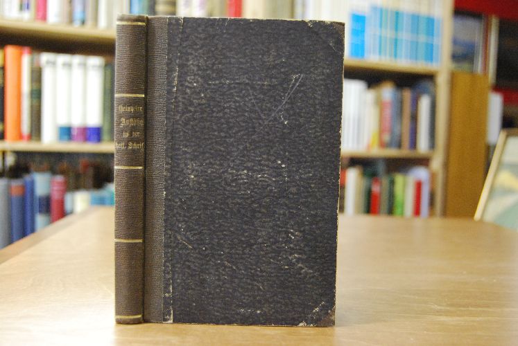 Die Anstöße in der heil. Schrift. Ein Beitrag zur Vertheidigung der Bibel wider ihre Verächter. Beigebunden G.A.Wimmer Was ist die Bibel? Ist sie Gottes Wort oder ein Fabelbuch? Dem christlichen Volke beantwortet. Vierte Auflage. Bremen, Heinrich Strack 1862 61 S. Weiter beigebunden Ein Wort für die Bibel. An die Gebildeten unter ihren Verächtern. Niedersächsische Gesellschaft zur Verbreitung christlicher Erbauungsschriften, Hamburg, 1853, 20 S.