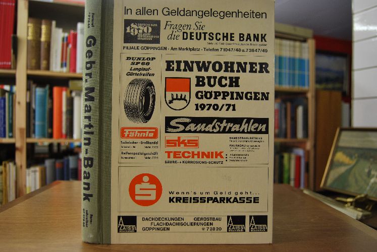 Einwohnerbuch Göppingen. Ausgabe 1968/69.