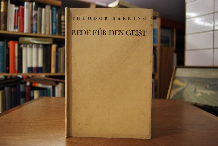 Rede für den Geist. Gehalten in Stuttgart am 26. Febr. 1935.
