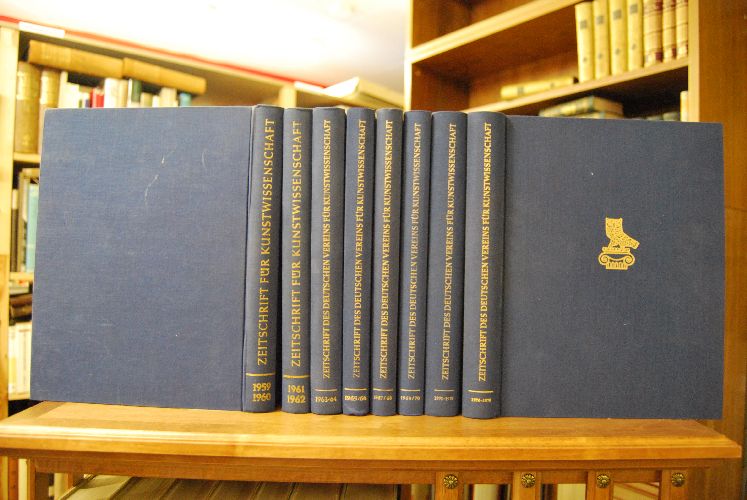 Zeitschrift für Kunstwissenschaft. Band XIII. Jahrgang 1959 - XXXIII 1979. 21 Jahrgänge in 8 Bänden.