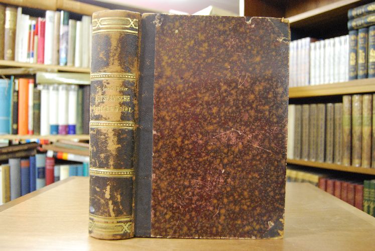 Altspanische Sprichwörter und sprichwörtliche Redensarten aus den Zeiten vor Cervantes, in`s Deutsche übersetzt, in spanischer und deutscher Sprache erörtert, und verglichen mit den entsprechenden der alten Griechen und Römer, der Lateiner der späteren Zeiten, der sämmtlichen germanischen und romanischen Völker und einer Anzahl der Basken, endlich mit sachlichen, sprachlichen, geschichtlichen, literarhistorischen, biographischen, geographischen und topographischen Erläuterungen versehen, nebst Vorwort, Einleitung, Index und einem kleinen Anhang. 2 Teile in 1 Band (komplett).