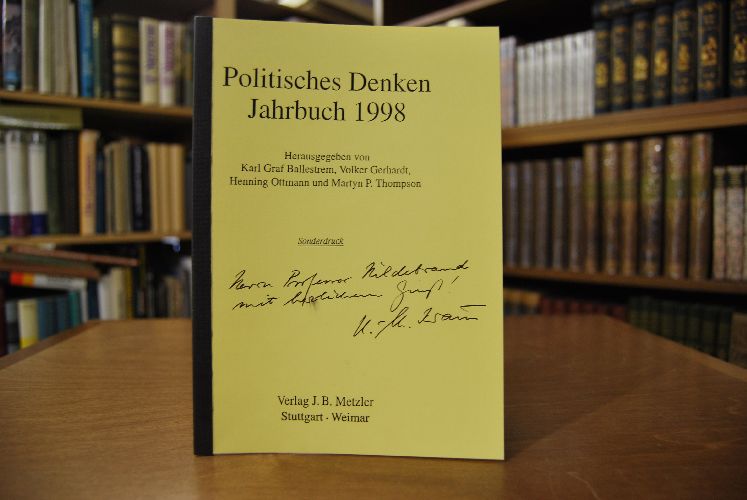 Sonderdruck des Aufsatzes "Ernst Brandes und der deutsche Zeitgeist um 1800." Aus Zeitschrift für Geschichtswissenschaft. 47. Jahrgang Heft 4.
