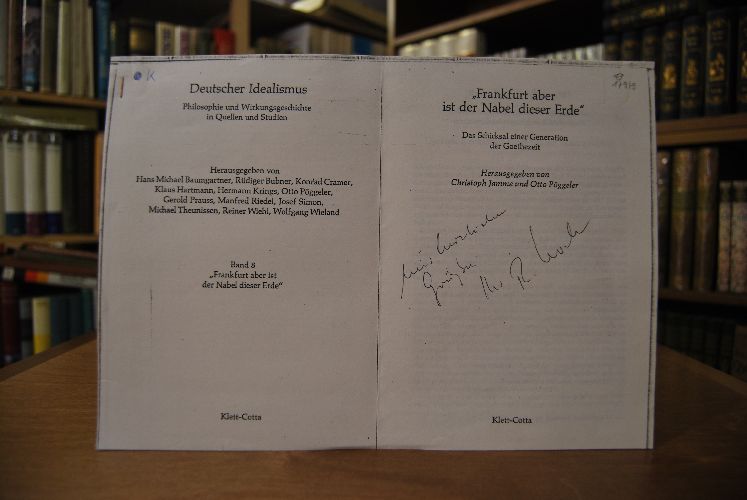 geheftete Kopie des Aufsatzes "Lebens- und Rechtsgemeinschaften in der traditionellen bürgerlichen Gesellschaft Die freie Reichsstadt Frankfurt am Main um 1800." Aus "Frankfurt aber ist der Nabel dieser Erde" Das Schicksal einer Generation der Goethezeit.