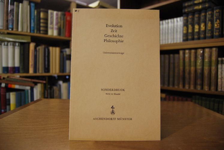 Sonderdruck der Abschiedsvorlesung "Fünfzig Jahre historische Sachforschung. Das Vordringen in das ethnologische Europa. Abschiedsvorlesung gehalten am 12. Februar 1982." Aus Evolution, Zeit, Geschichte, Philosophie. Universitätsvorträge.