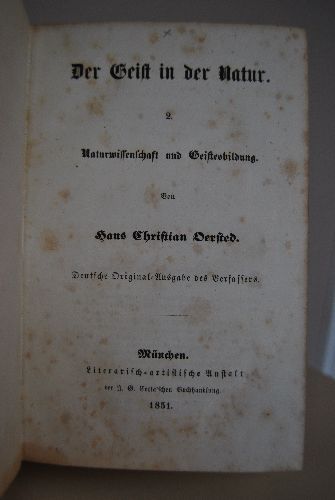 Der Geist in der Natur. 2 Bände (komplett).