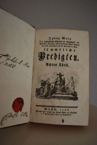 Sämmtliche Predigten Achter Teil (apart).