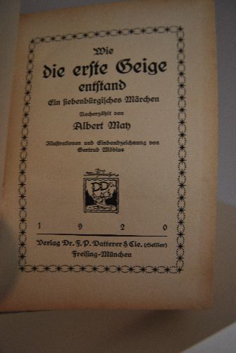 Wie die erste Geige entstand. Ein siebenbürgisches Märchen. Nacherzählt.