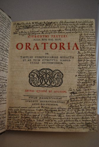 Oratoria in Tabulas Compendiarias Redacta et ad usum iuventutis scholasticae accommodata.