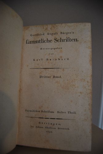 Sämmtliche Schriften Band 3 (apart).