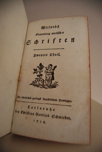 Wielands Sammlung poetischer Schriften. Zweyter Teil (von 3) apart.