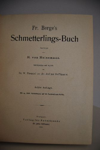 Fr. Berge`s Schmetterlings-Buch.