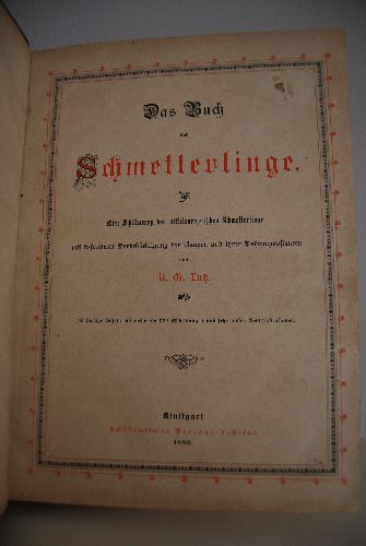 Das Buch der Schmetterlinge.