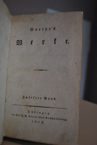 Goethe`s Werke Zwölfter Band (apart)