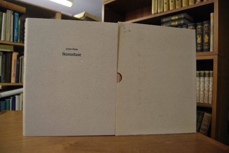 Ulrike Weiss, Ikonostase mit Prosaskizzen von Tina Stroheker ; 9. Oktober bis 31. Oktober 1993, Galerie in der Alten Post, Eislingen.