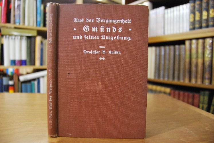 Aus der Vergangenheit Gmünds und seiner Umgebung. Landschaftliche und kulturhistorische Schilderungen in Einzelbildern