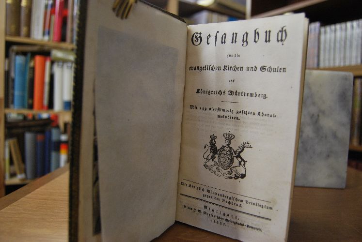 Gesangbuch für die evangelischen Kirchen und Schulen des Königreichs Württemberg. Mit 149 vierstimmig gesetzten Choralmelodien.
